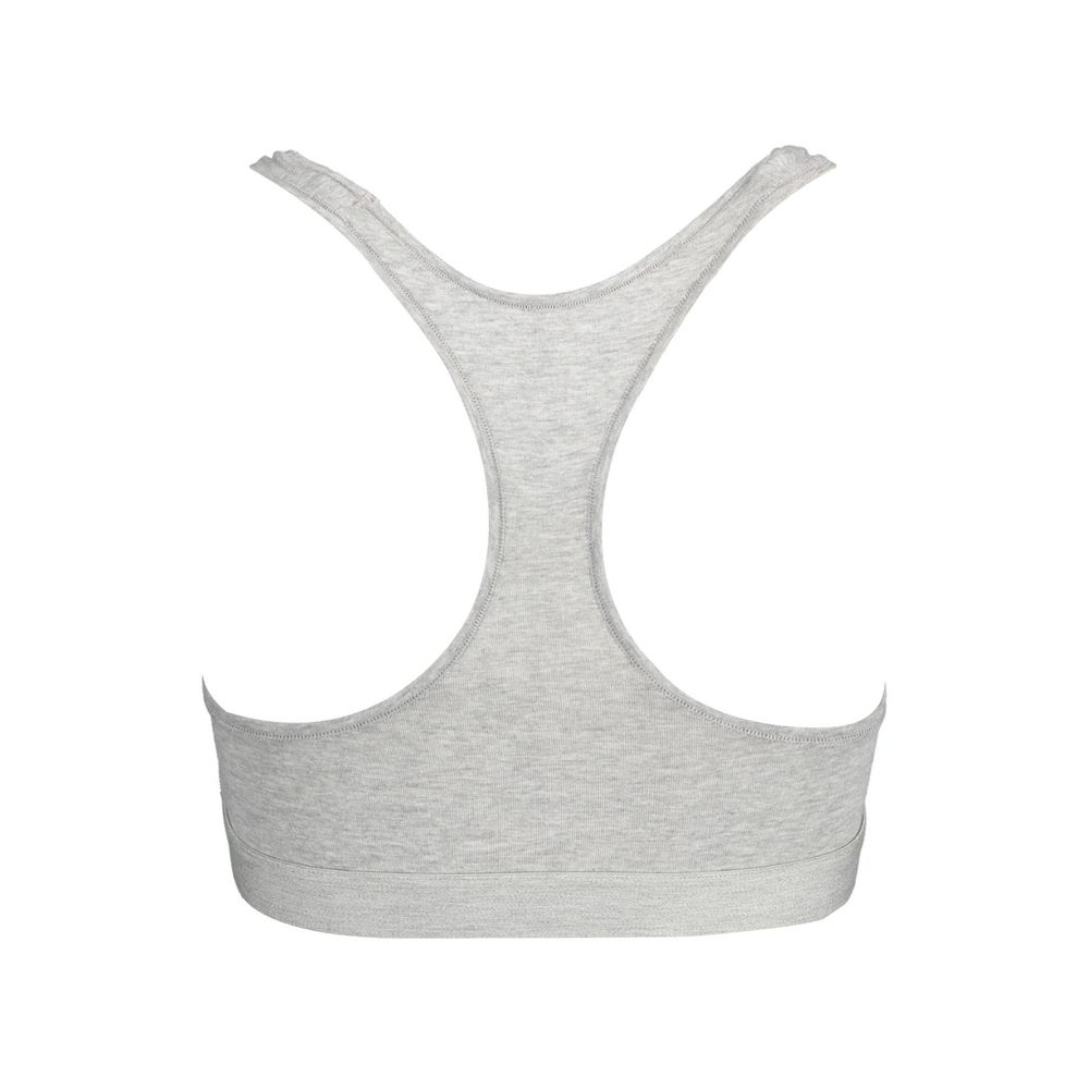 Tommy Hilfiger Gray Cotton Women Sports Bra -   -  Tommy Hilfiger.