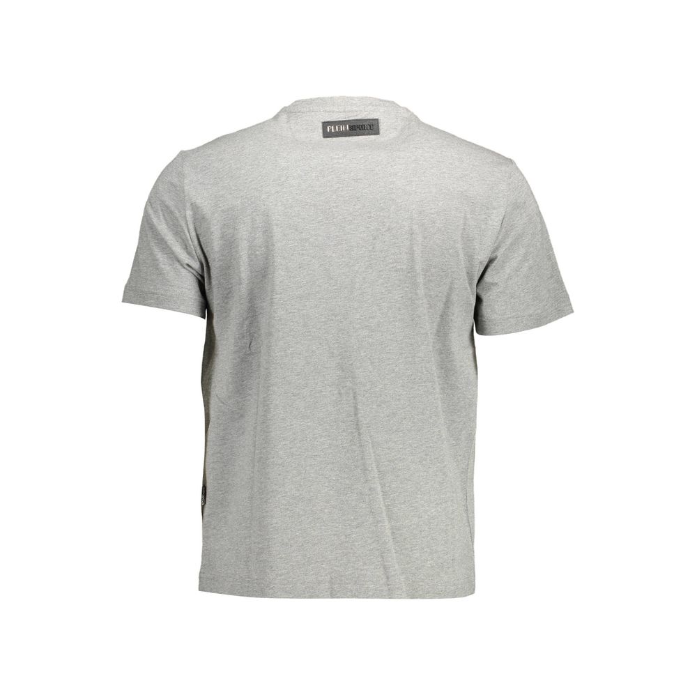 Plein Sport Gray Cotton Men T-Shirt -   -  Plein Sport.