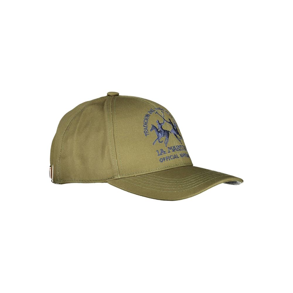 La Martina Green Cotton Men Cap -   -  La Martina.