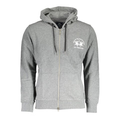 La Martina Gray Cotton Men Sweater -   -  La Martina.
