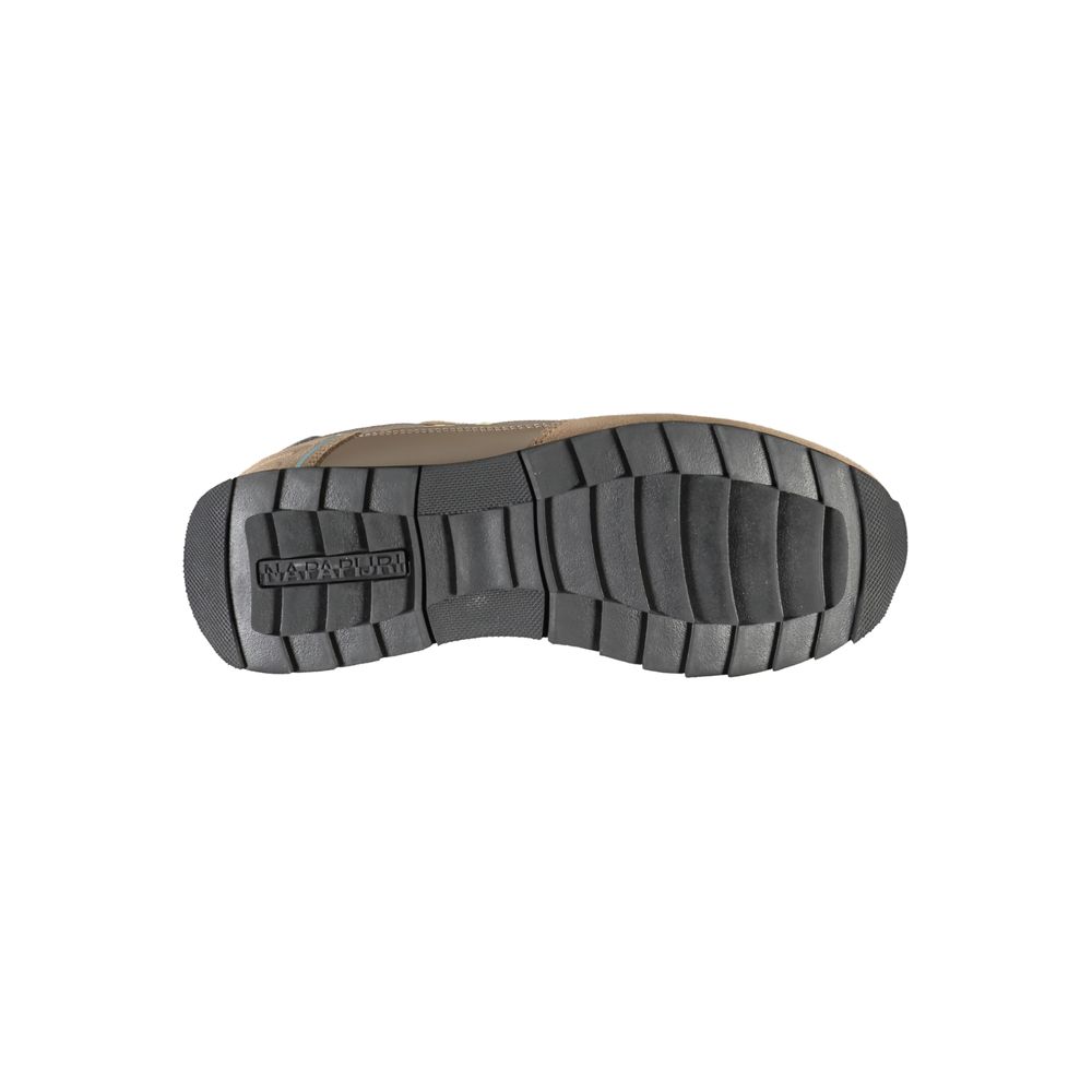 Napapijri Brown Contrast Lace-up Sneaker -   -  Napapijri.
