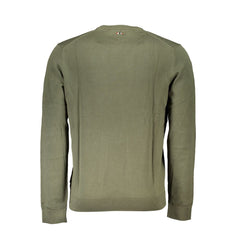 Napapijri Green Cotton Men Sweater -   -  Napapijri.
