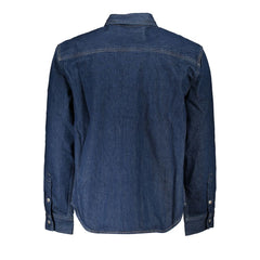 Calvin Klein Blue Cotton Men Jacket -   -  Calvin Klein.