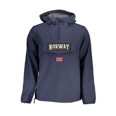 Norway 1963 Sleek Soft Shell Hooded Jacket in Bold Blue -   -  Norway 1963.