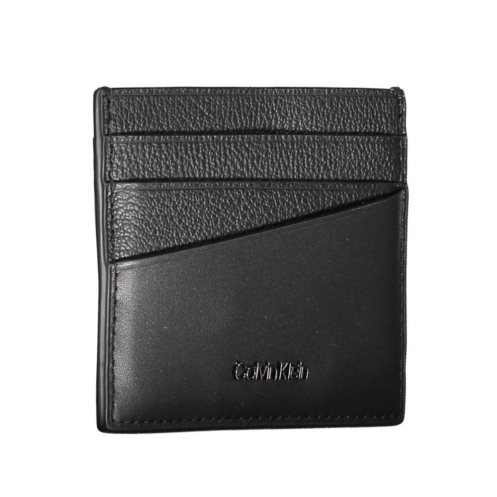Calvin Klein Elegant Leather Card Holder in Timeless Black -  Leather Card Holder for Men -  Calvin Klein.