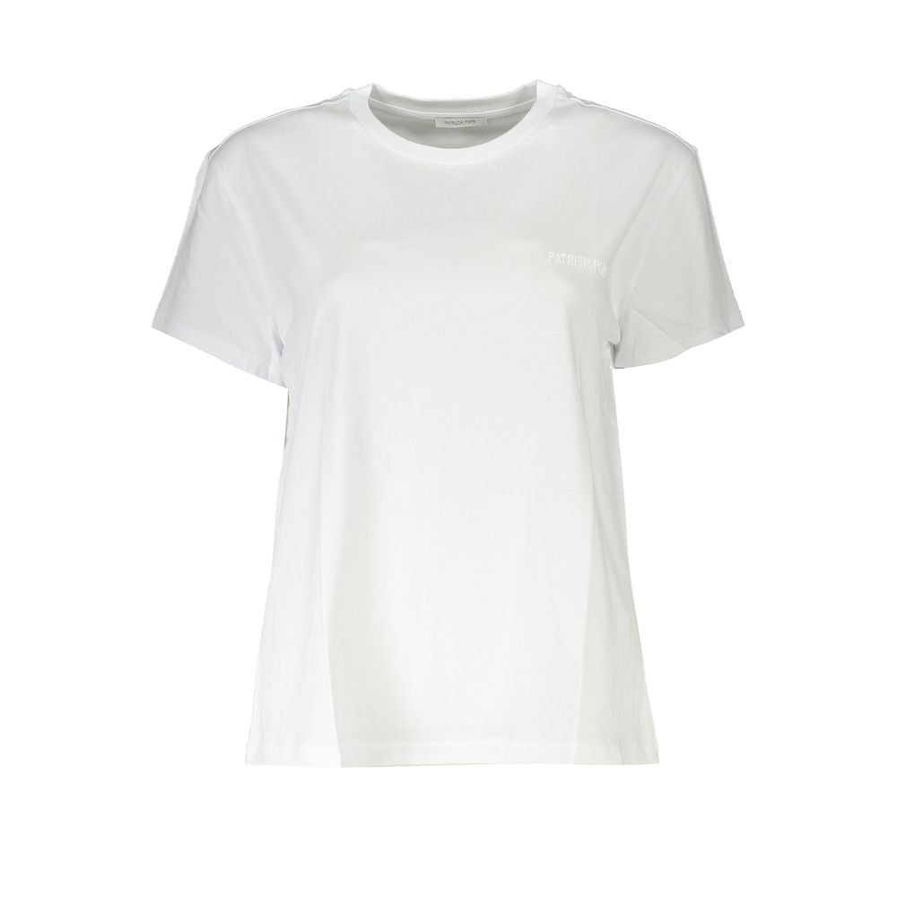Patrizia Pepe Chic Organic Cotton Crew Neck Tee -   -  Patrizia Pepe.