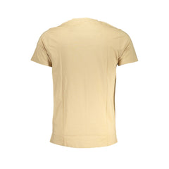Cavalli Class Beige Cotton T-Shirt -   -  Cavalli Class.