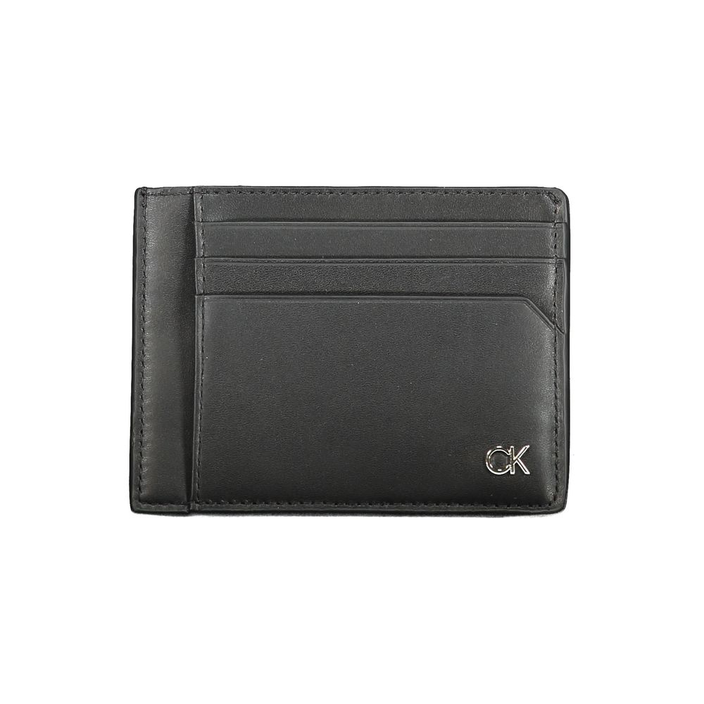 Calvin Klein Black Leather Wallet -  Wallets for Men -  Calvin Klein.