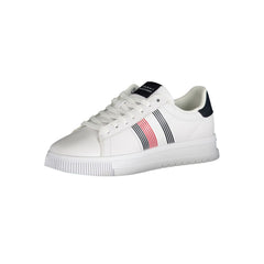Tommy Hilfiger White Polyester Sneaker -   -  Tommy Hilfiger.