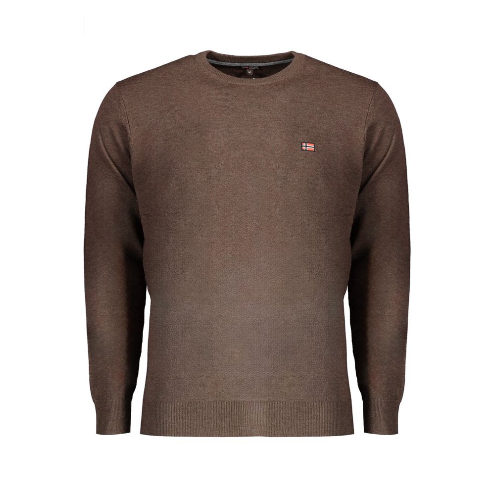Norway 1963 Brown Wool Men Sweater -   -  Norway 1963.