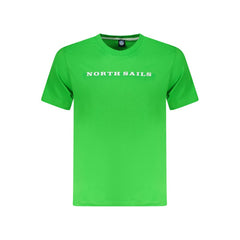 North Sails Green Cotton Men T-Shirt -   -  North Sails.