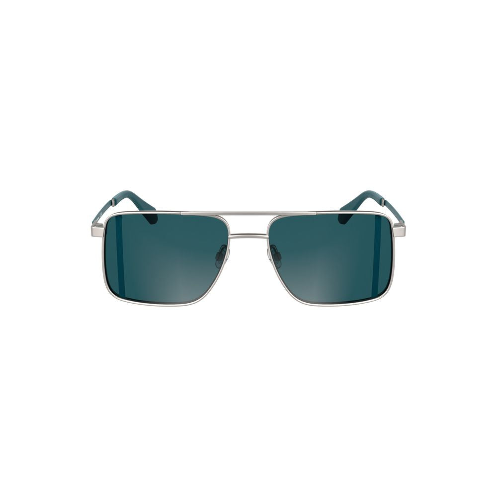 Calvin Klein Gray Metal Men Sunglass -   -  Calvin Klein.