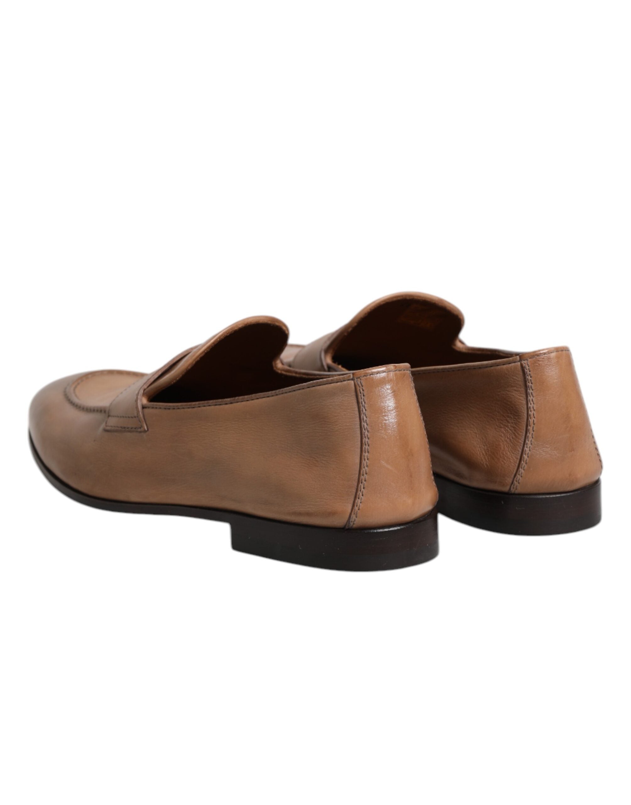 Brunello Cucinelli Brown Leather Loafer Dress Formal Shoes -   -  Brunello Cucinelli.