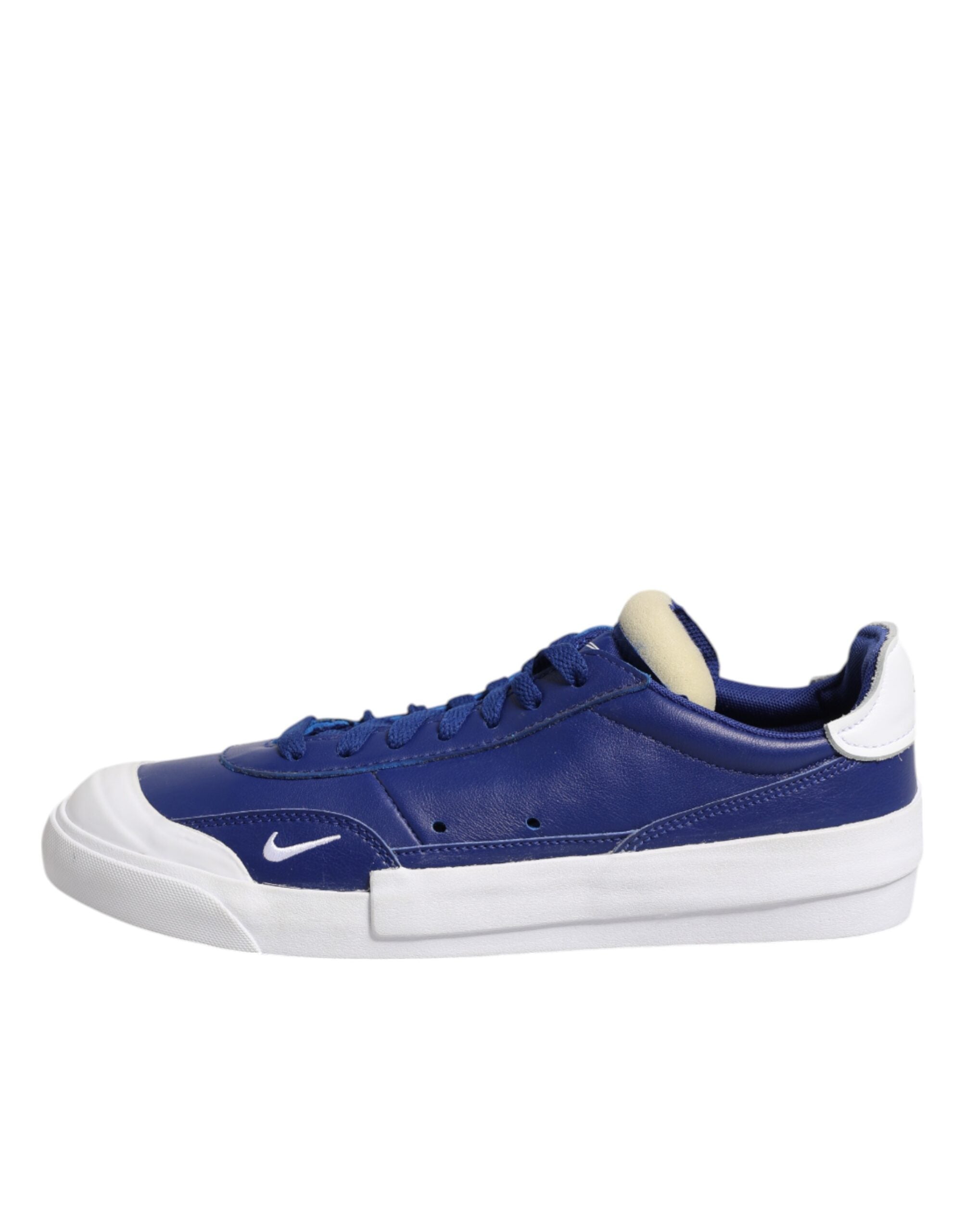 Nike White Blue Lace Up Low Top Drop-Type PRM Sneakers Shoes -   -  Nike.