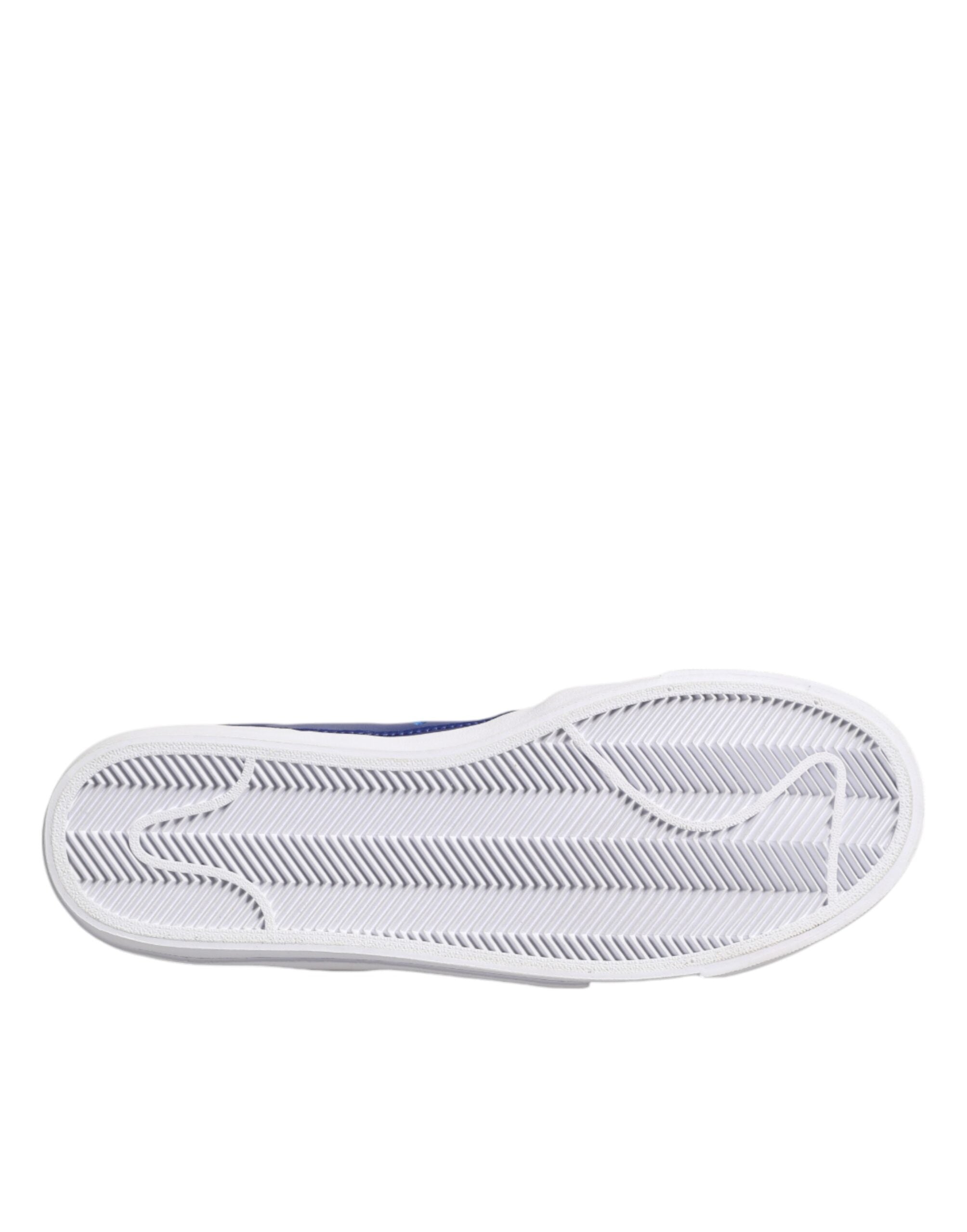 Nike White Blue Lace Up Low Top Drop-Type PRM Sneakers Shoes -   -  Nike.