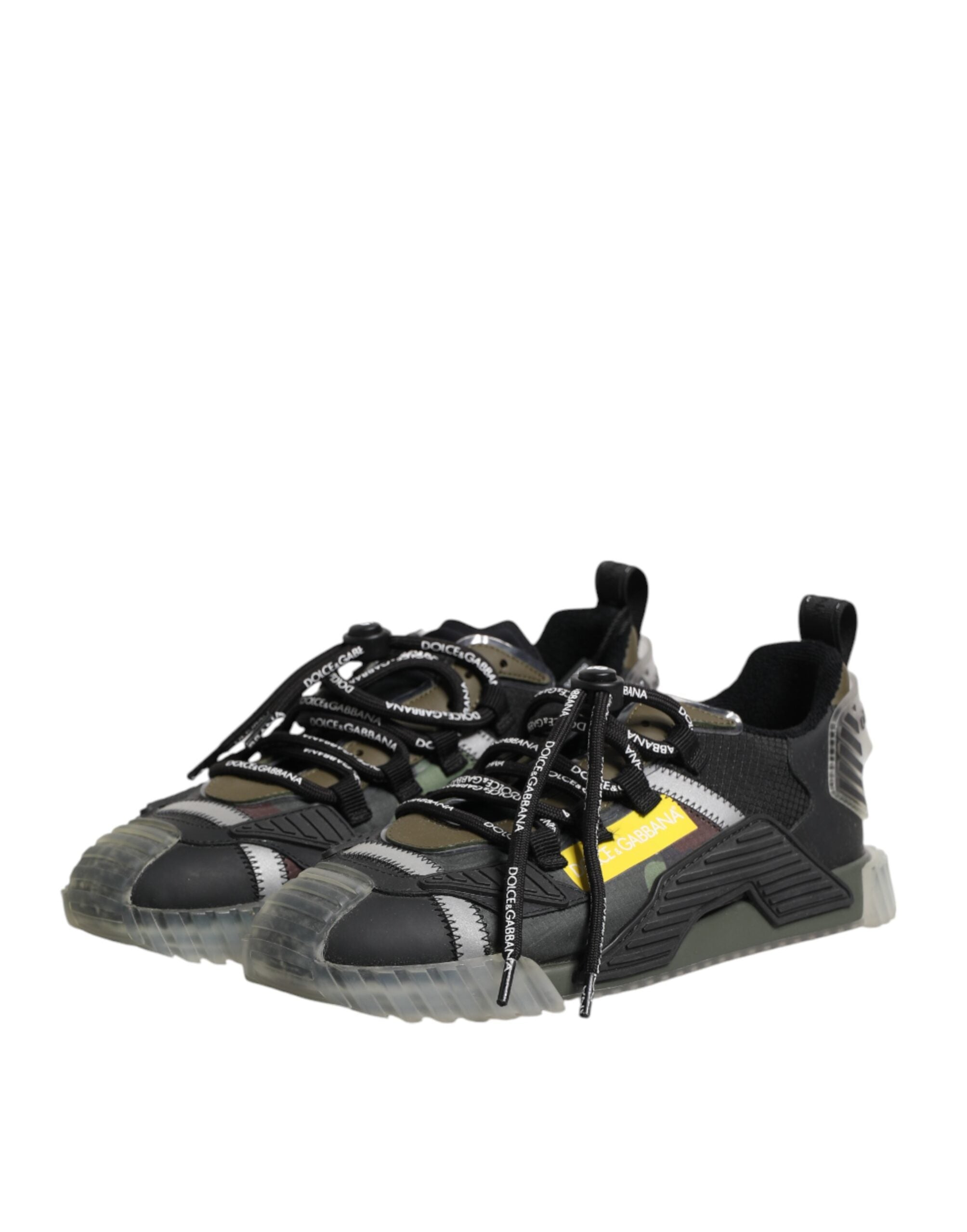Dolce & Gabbana Multicolor Lace Up Low Top NS1 Sneakers Shoes -   -  Dolce & Gabbana.