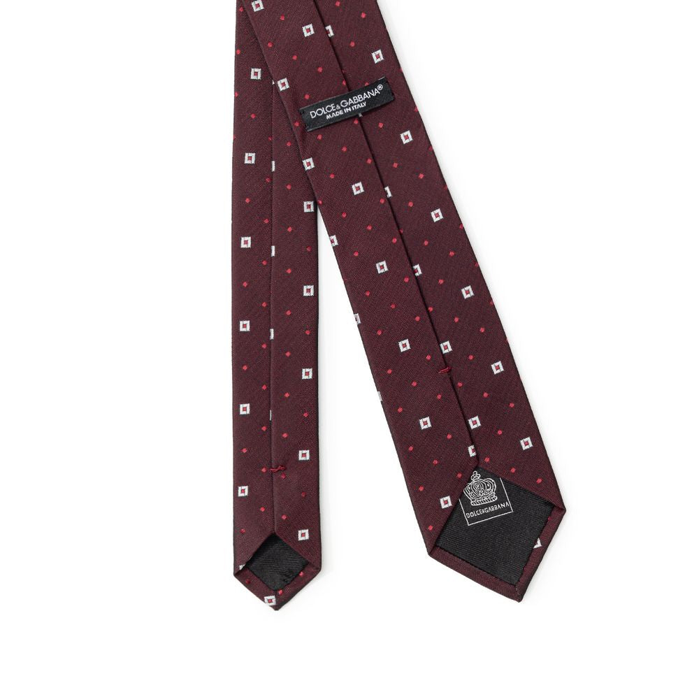 Dolce & Gabbana Bordeaux Silk Ties & Bowty -   -  Dolce & Gabbana.