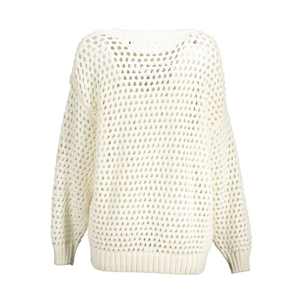 Gant White Cotton Women Sweater -   -  Gant.