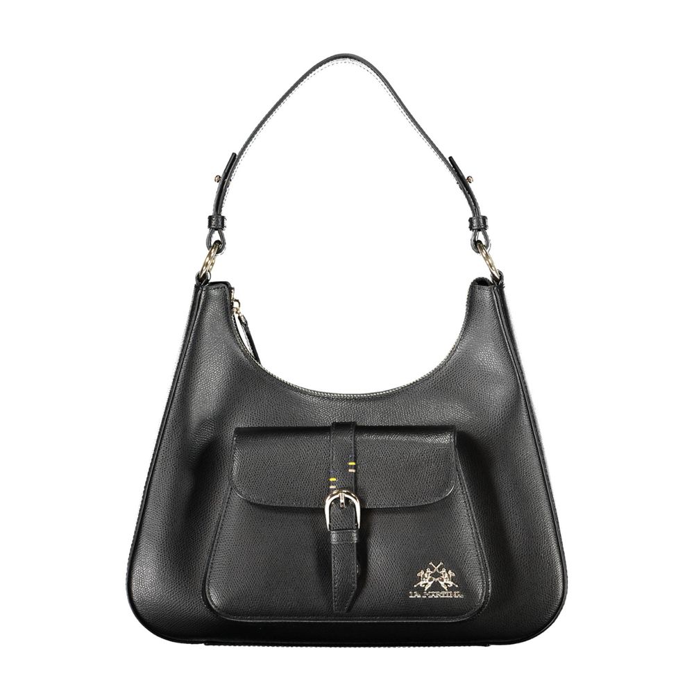 La Martina Black Leather Women Handbag -   -  La Martina.