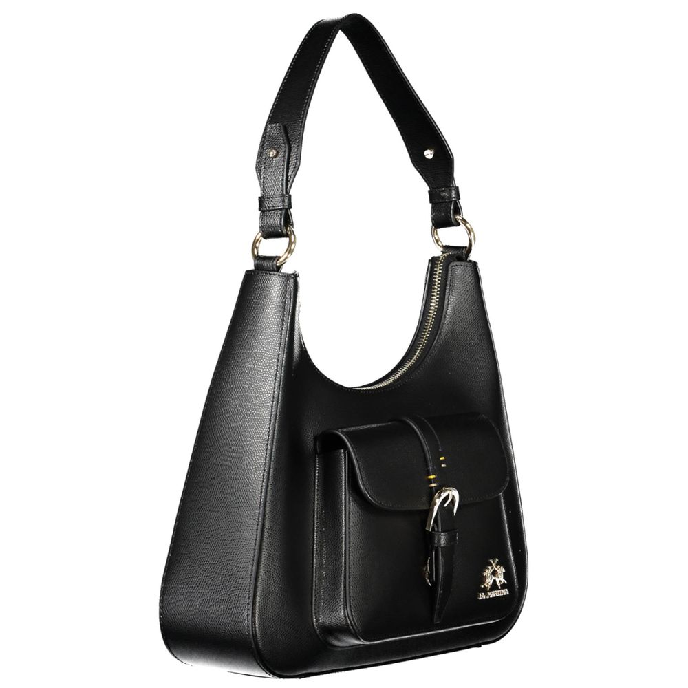 La Martina Black Leather Women Handbag -   -  La Martina.