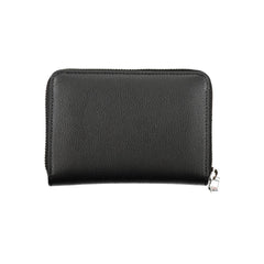 Tommy Hilfiger Elegant Black Zip Wallet with Multiple Compartments -   -  Tommy Hilfiger.