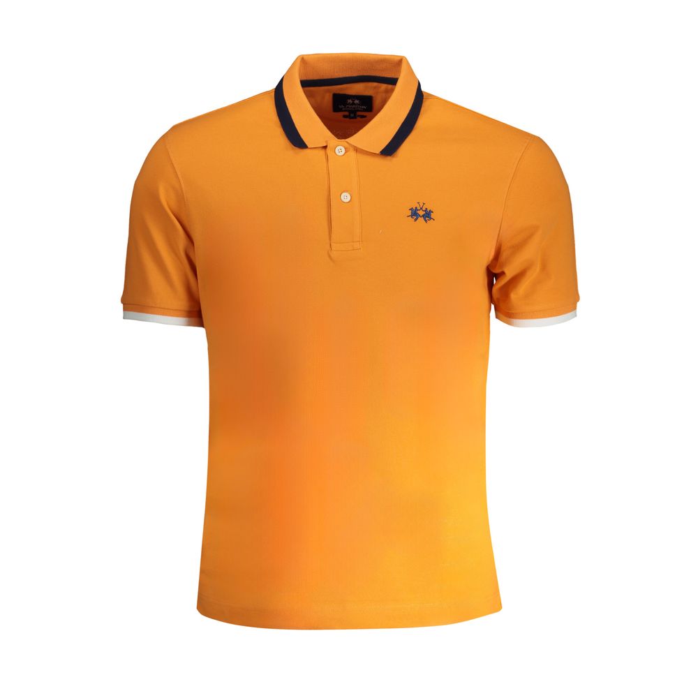 La Martina Orange Cotton Polo Shirt -   -  La Martina.