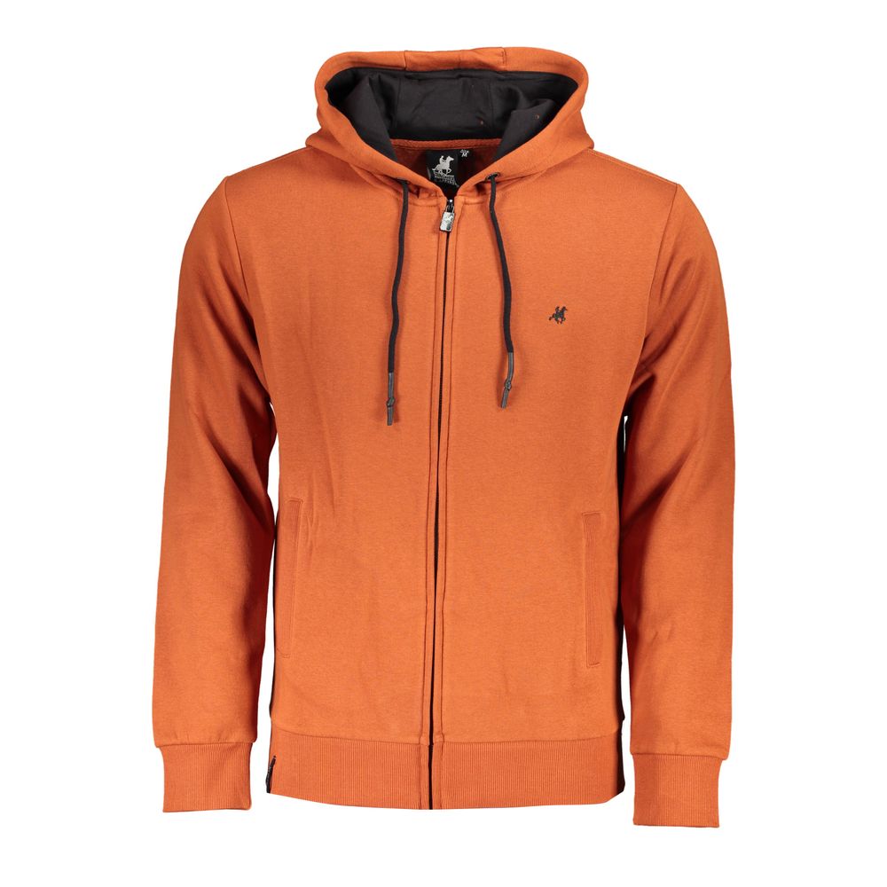 U.S. Grand Polo Bronze Hooded Sweatshirt with Embroidered Logo -   -  U.S. Grand Polo.