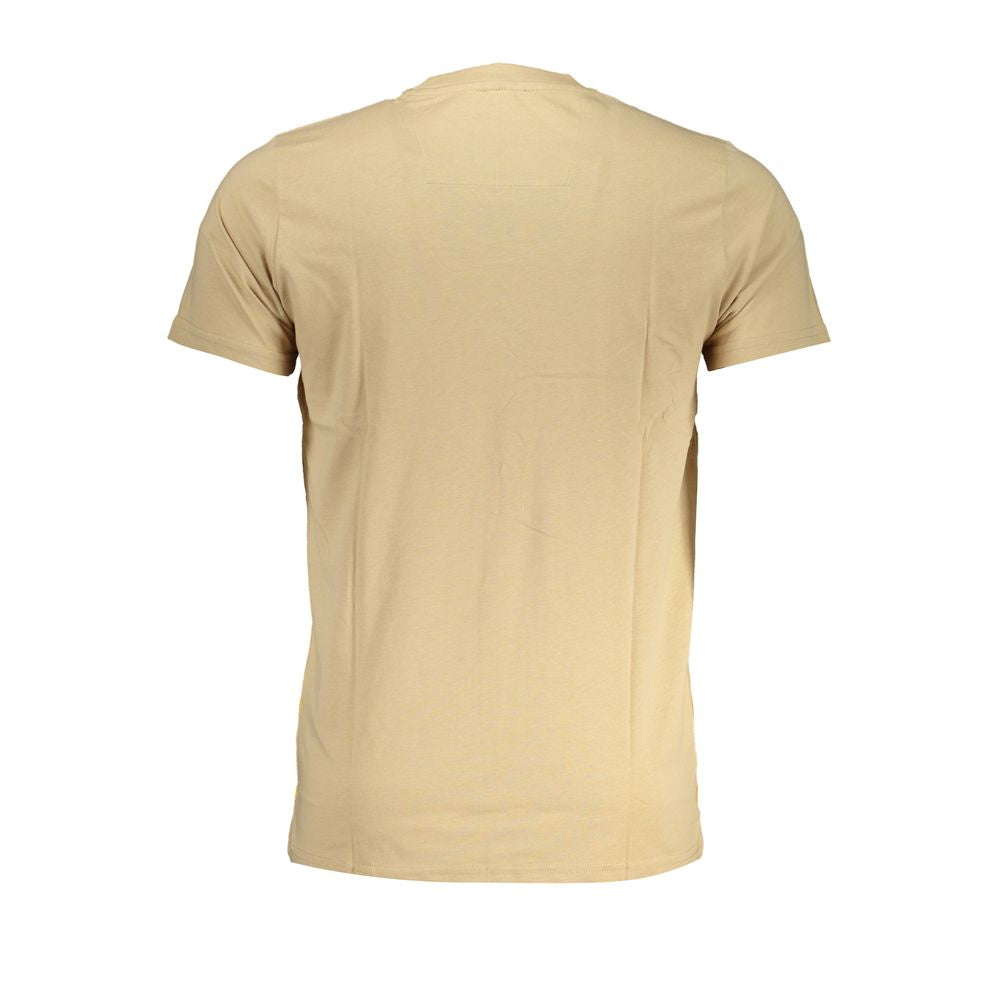 Cavalli Class Beige Cotton T-Shirt -   -  Cavalli Class.