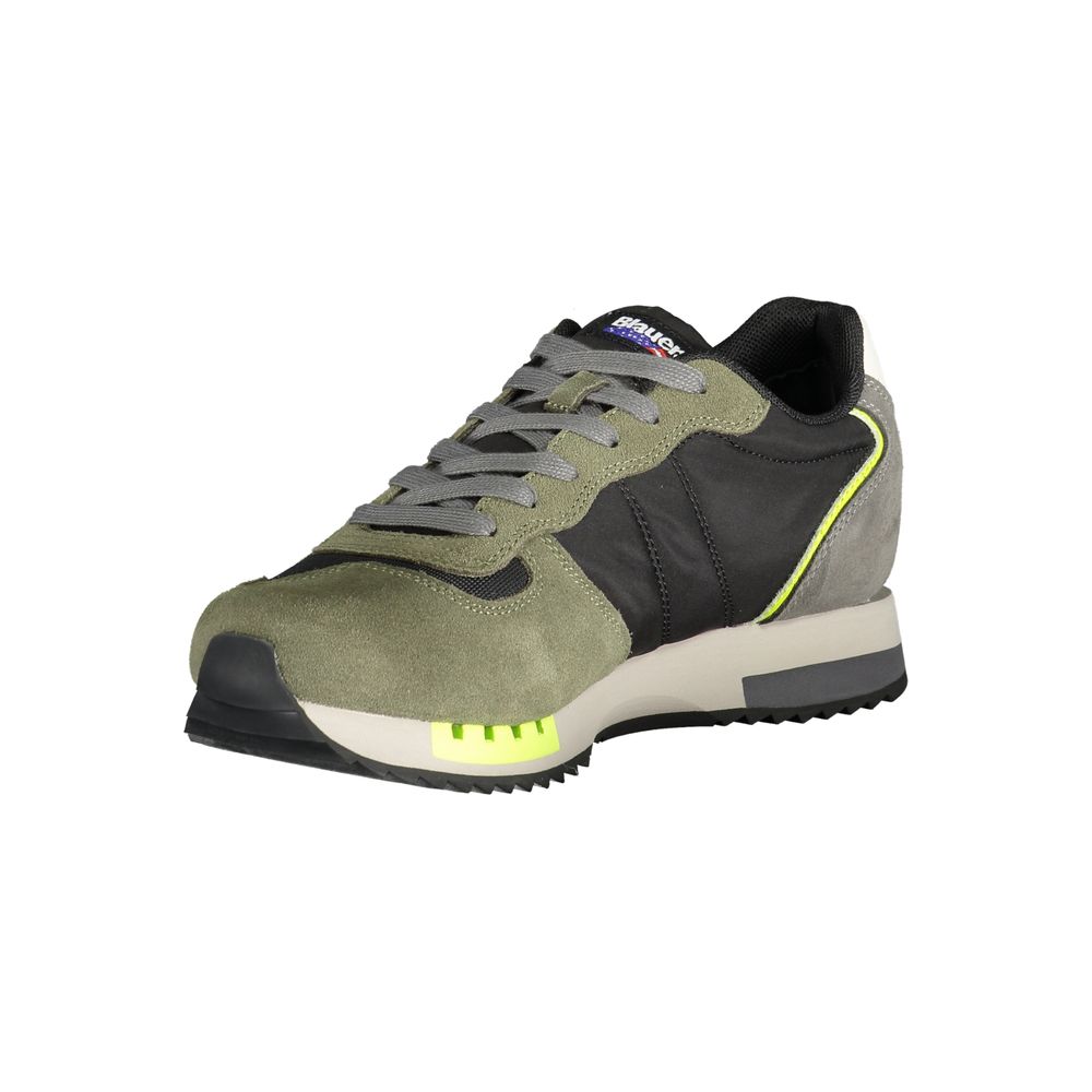 Blauer Green Polyester Sneaker -   -  Blauer.