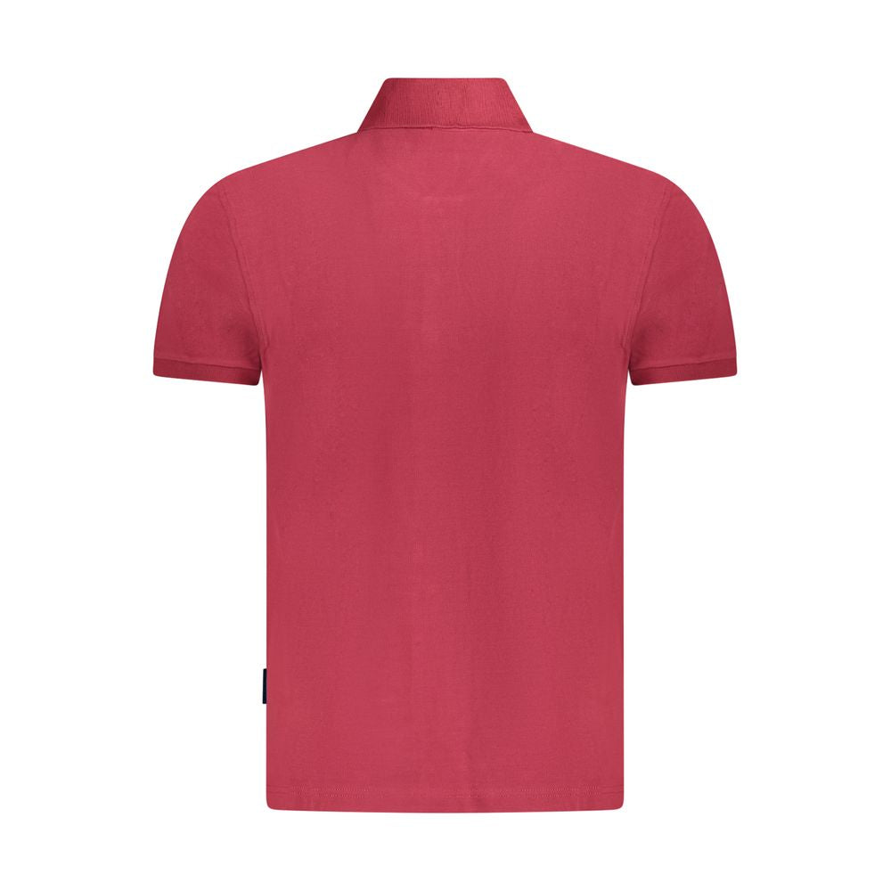 Napapijri Red Cotton Men Polo Shirt -   -  Napapijri.