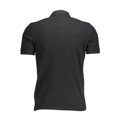 Napapijri Black Cotton Men Polo Shirt -   -  Napapijri.