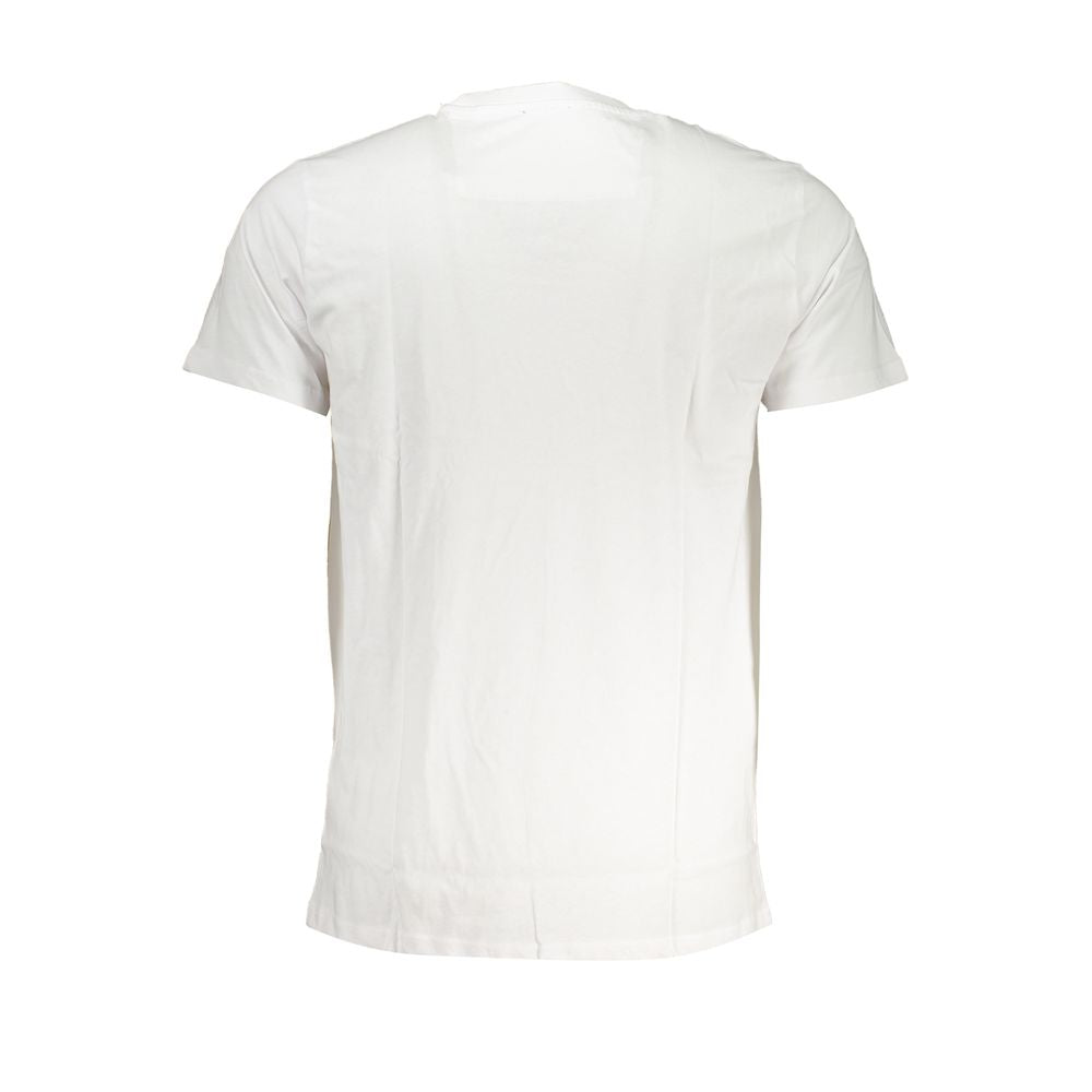 Cavalli Class White Cotton T-Shirt -   -  Cavalli Class.
