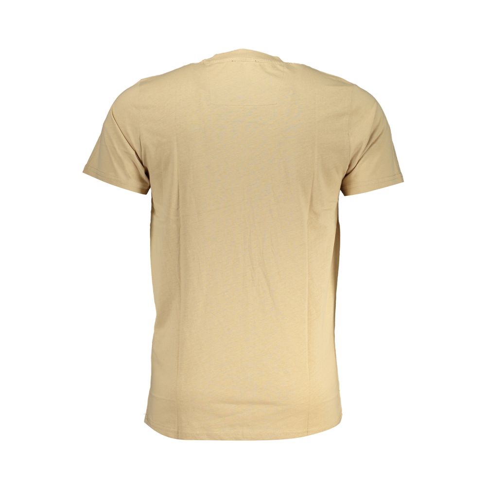 Cavalli Class Beige Cotton T-Shirt -   -  Cavalli Class.