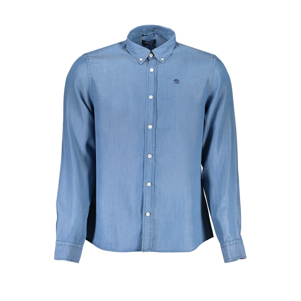 North Sails Blue Lyocell Shirt -   -  North Sails.