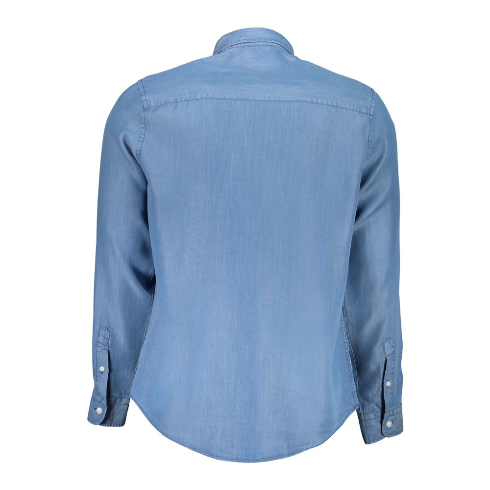 North Sails Blue Lyocell Shirt -   -  North Sails.