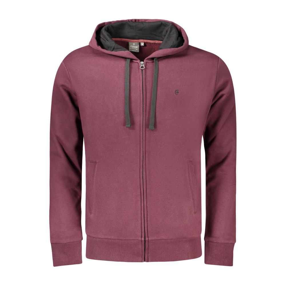 Coveri Moving Red Cotton Men Sweater -   -  Coveri Moving.