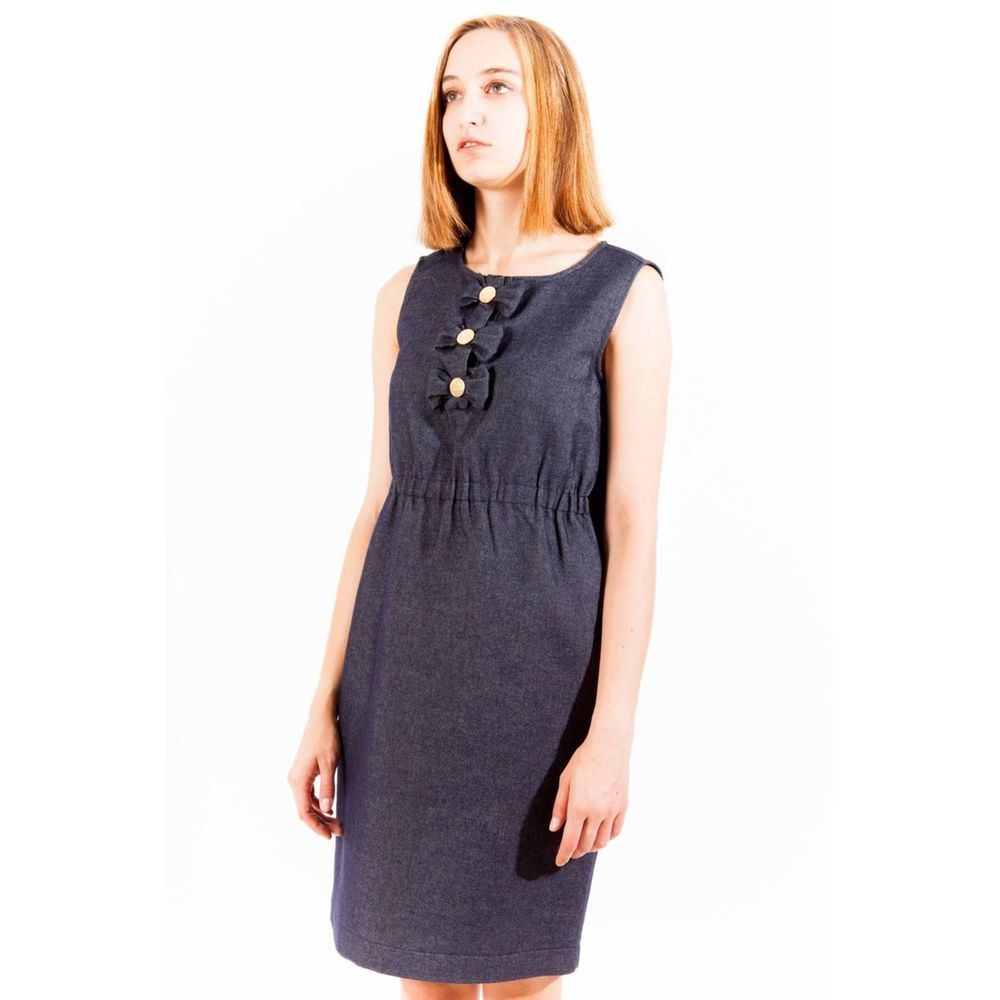 Love Moschino Blue Cotton Women Dress -   -  Love Moschino.