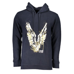 Cavalli Class Blue Cotton Men Sweater -   -  Cavalli Class.