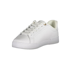 Tommy Hilfiger Chic White Lace-Up Sneakers with Contrast Detail -   -  Tommy Hilfiger.