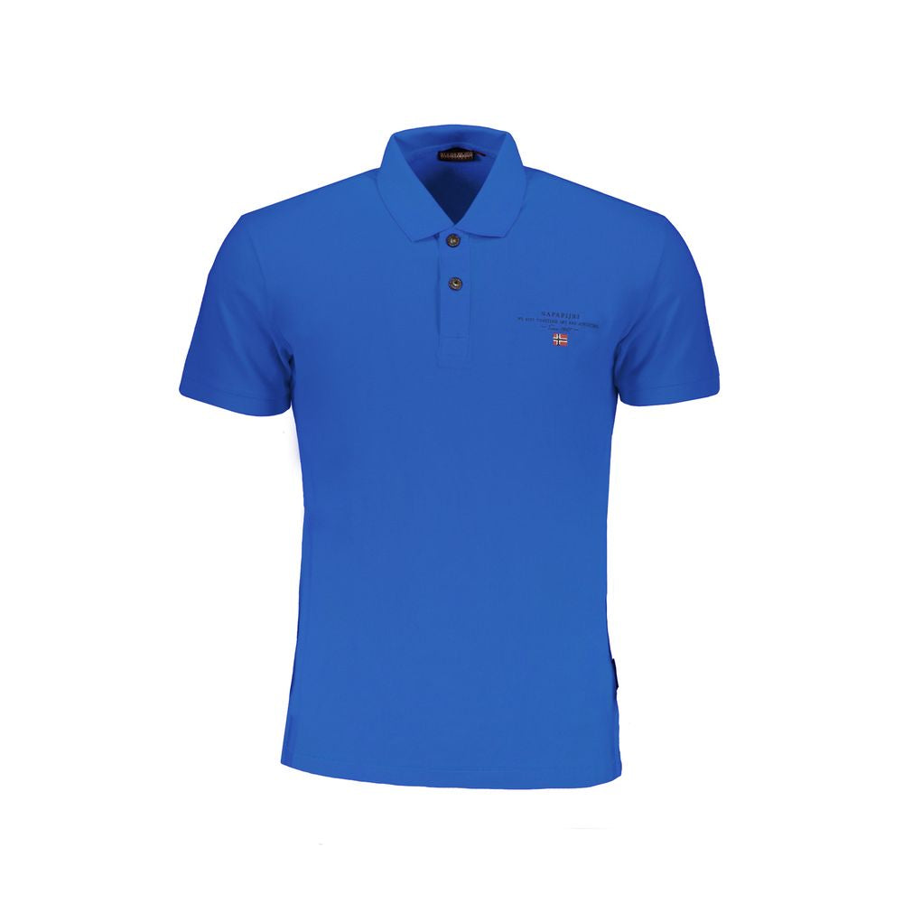 Napapijri Blue Cotton Polo Shirt -   -  Napapijri.