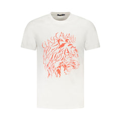 Cavalli Class White Cotton Men T-Shirt -   -  Cavalli Class.