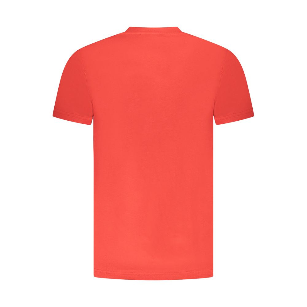 Cavalli Class Red Cotton Men T-Shirt -   -  Cavalli Class.