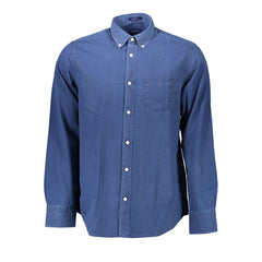 Gant Blue Cotton Men Shirt -   -  Gant.