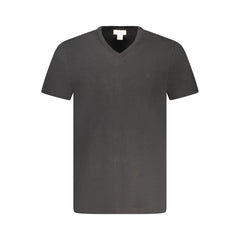 Calvin Klein Black Cotton Men V-Neck T-Shirt -   -  Calvin Klein.