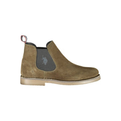 U.S. POLO ASSN. Green Leather Men Ankle Boot -   -  U.S. POLO ASSN..