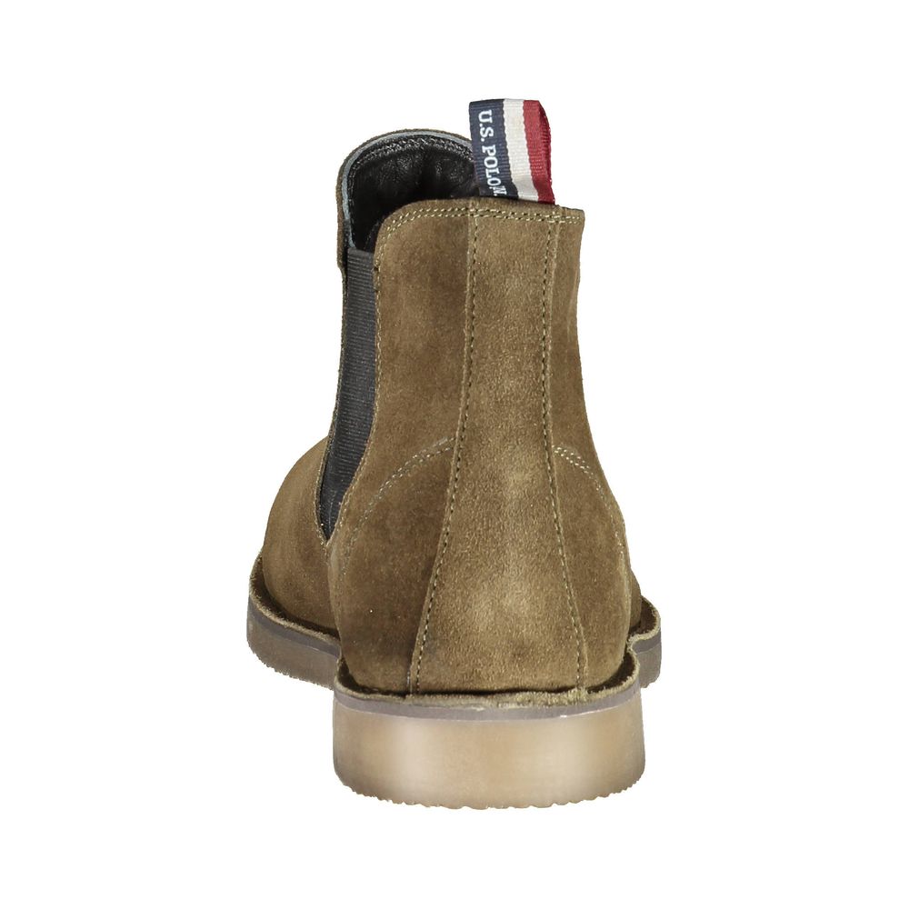 U.S. POLO ASSN. Green Leather Men Ankle Boot -   -  U.S. POLO ASSN..