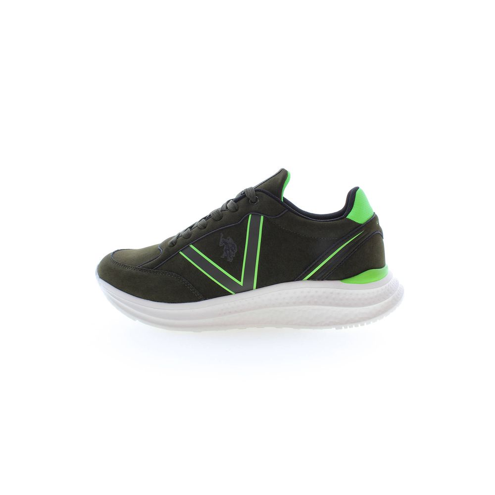 U.S. POLO ASSN. Green Polyester Men Sneaker -   -  U.S. POLO ASSN..