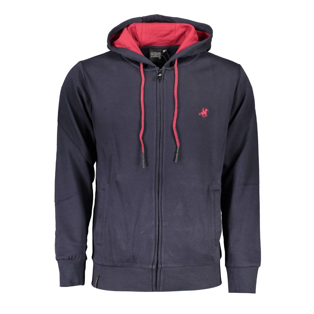 U.S. Grand Polo Blue Cotton Men Sweater -   -  U.S. Grand Polo.