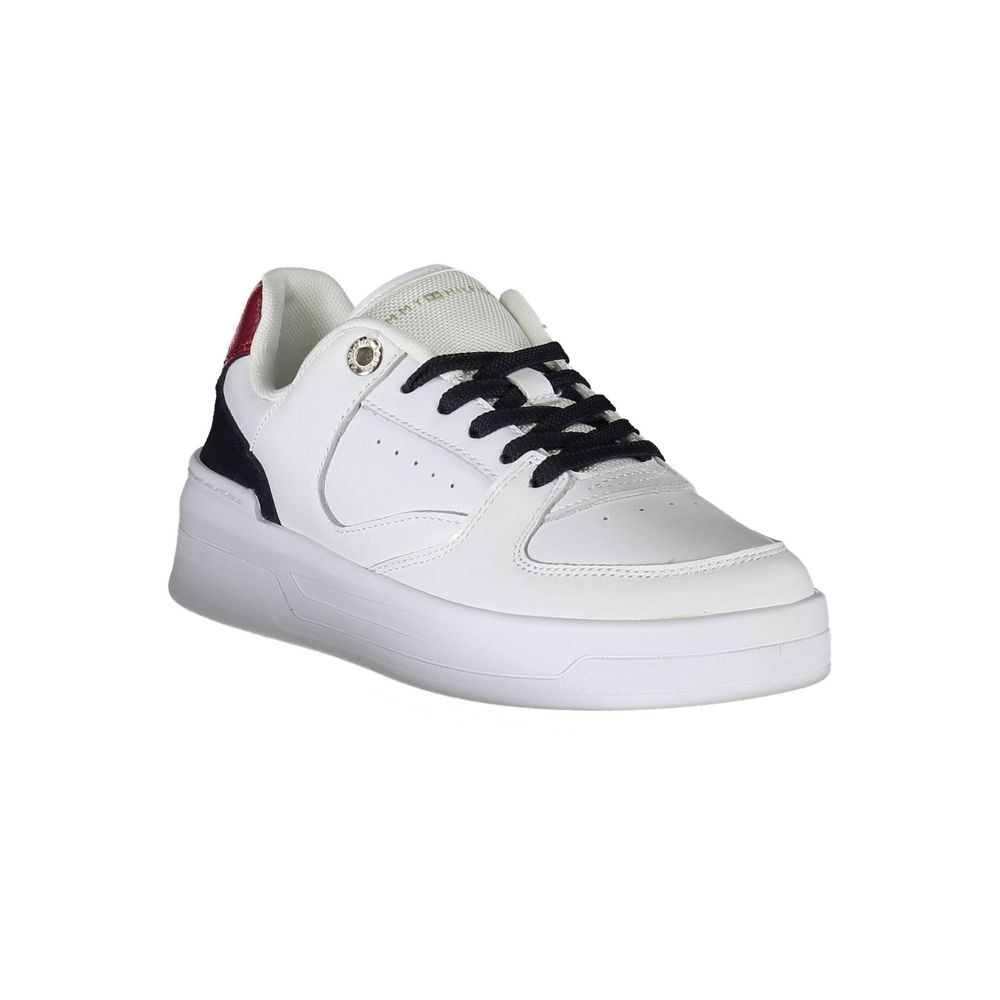 Tommy Hilfiger White Leather Women Sneaker -   -  Tommy Hilfiger.