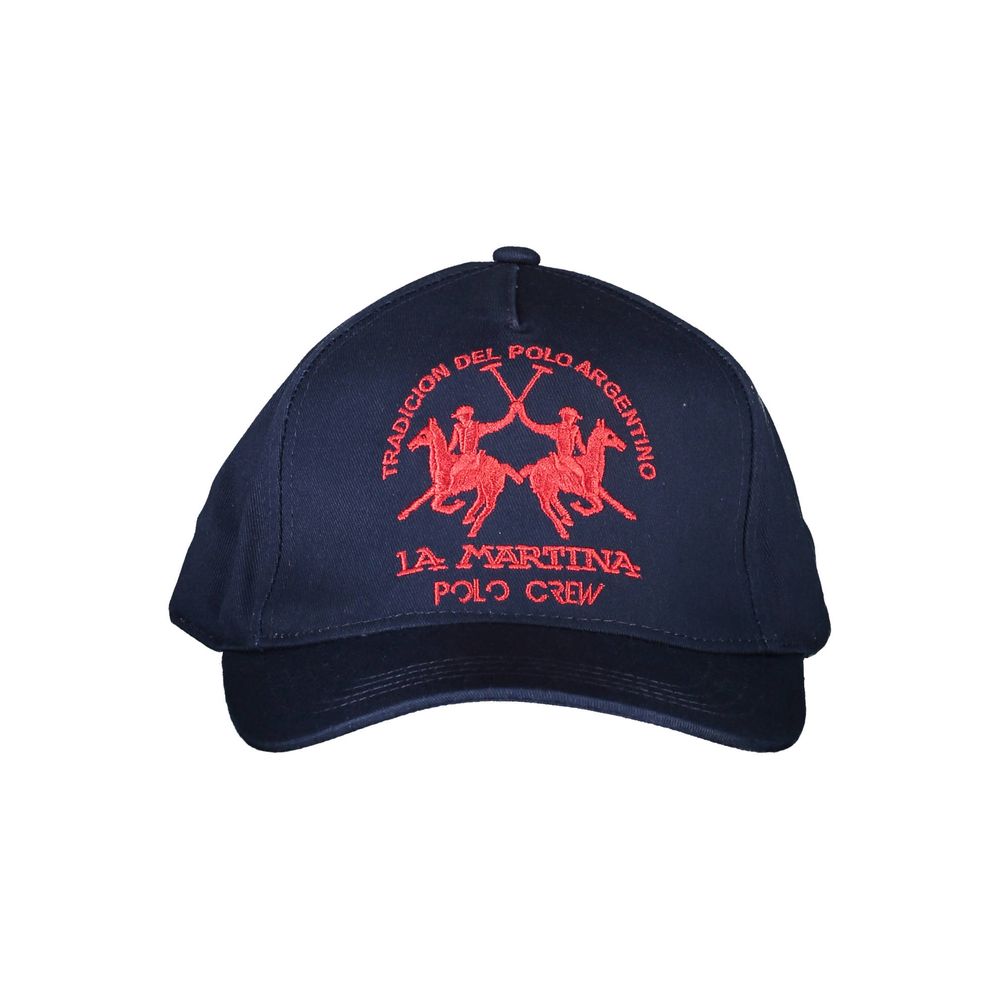 La Martina Blue Cotton Hats & Cap -   -  La Martina.